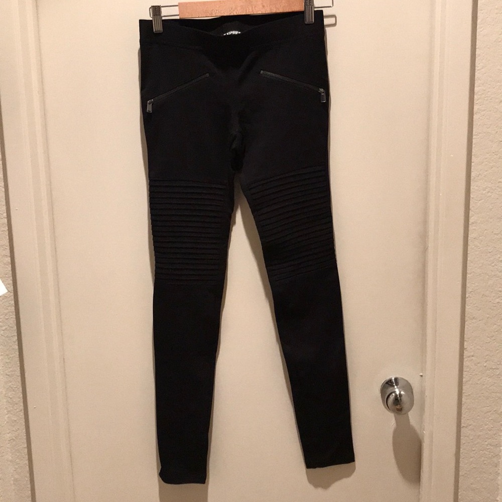 NWOT! Express black Moto leggings